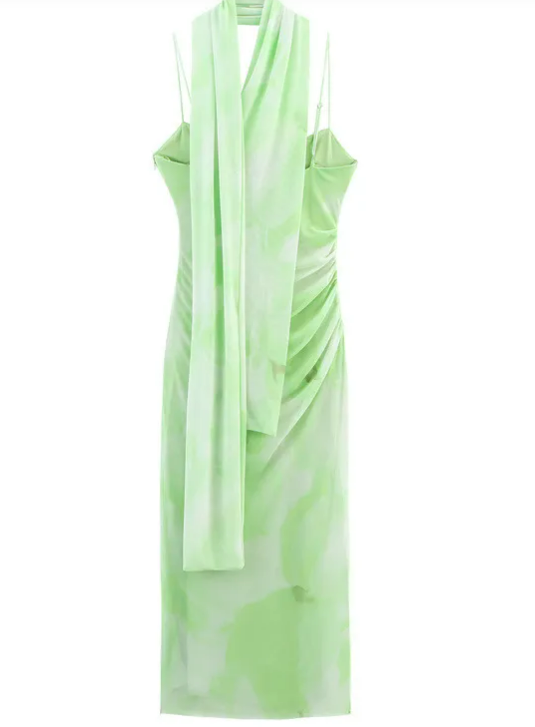 The Mint Scarf Dress